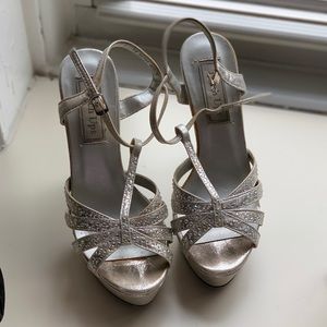 Touch Ups Silver Strappy Heels
